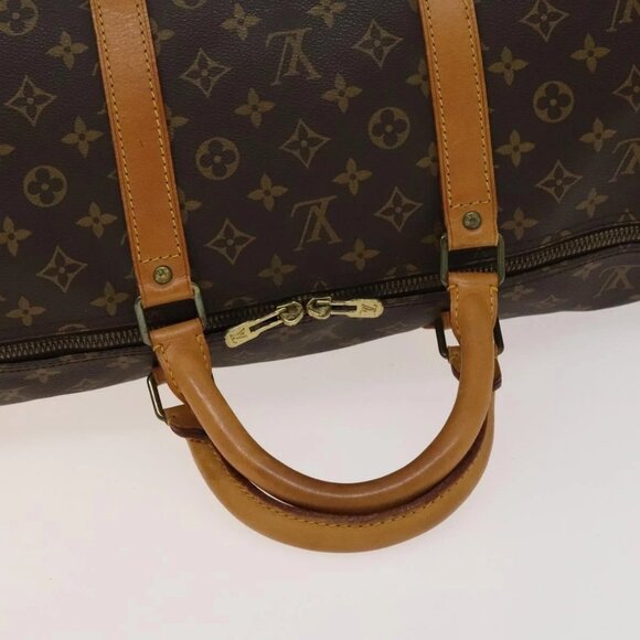 LOUIS VUITTON Monogram Keepall 60 Boston Bag M41422 LV Auth 135765 - Picture 8 of 16